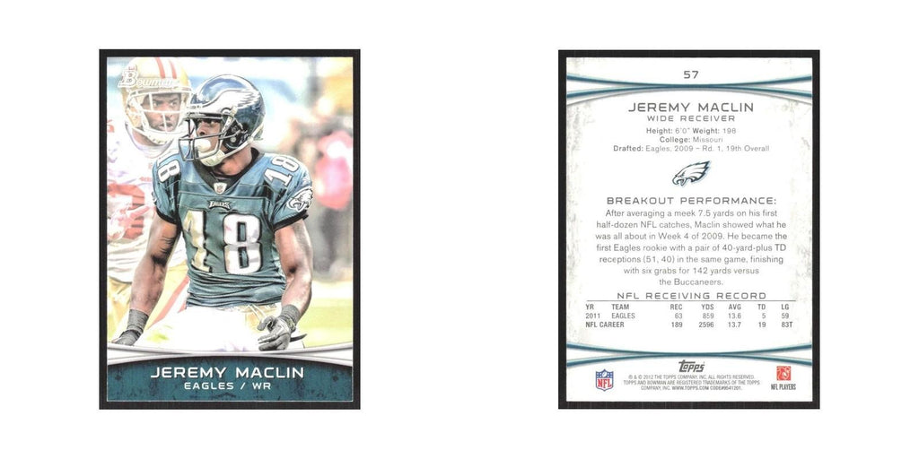 2012 Bowman Jeremy Maclin Eagles #57