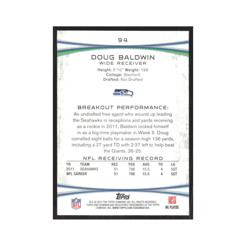 2012 Bowman Doug Baldwin Seahawks #94
