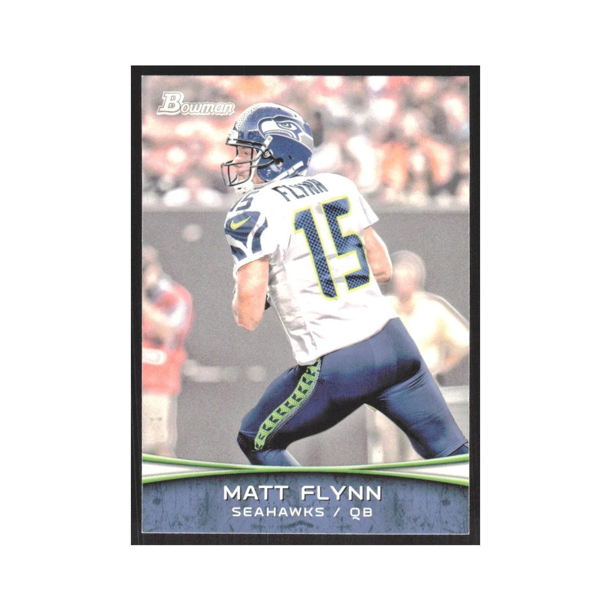 2012 Bowman Matt Flynn Seahawks #38