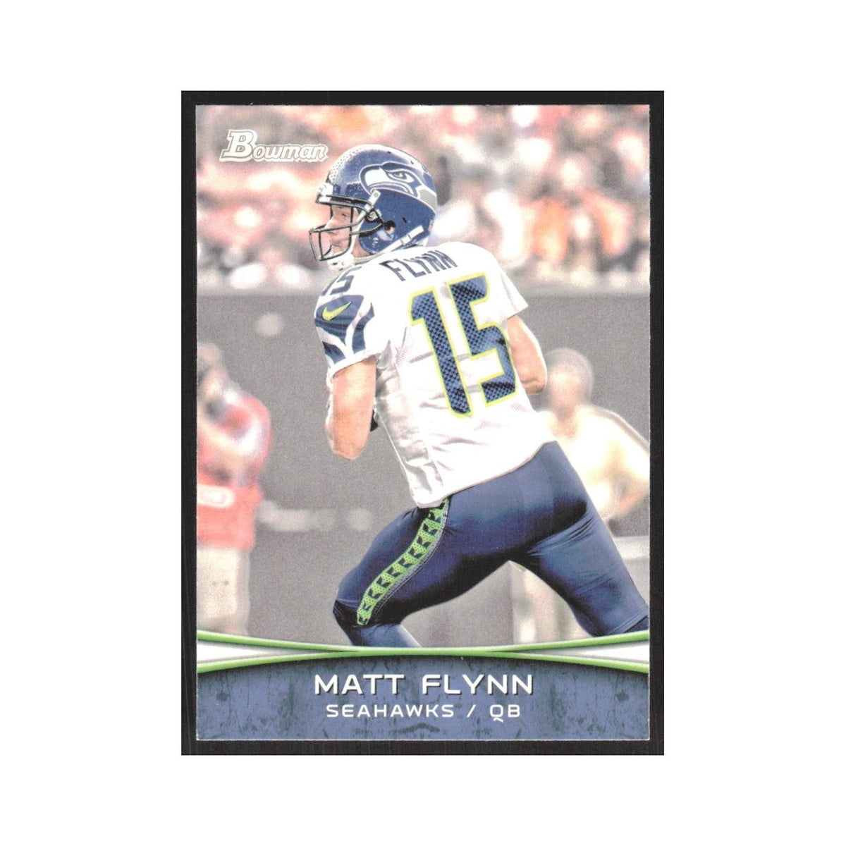 2012 Bowman Matt Flynn Seahawks #38