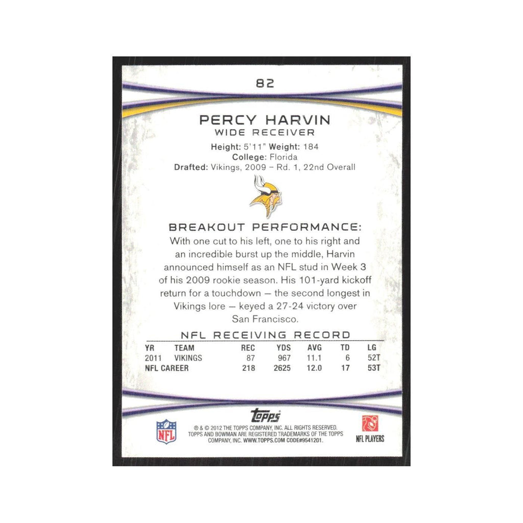 2012 Bowman Percy Harvin Vikings #82
