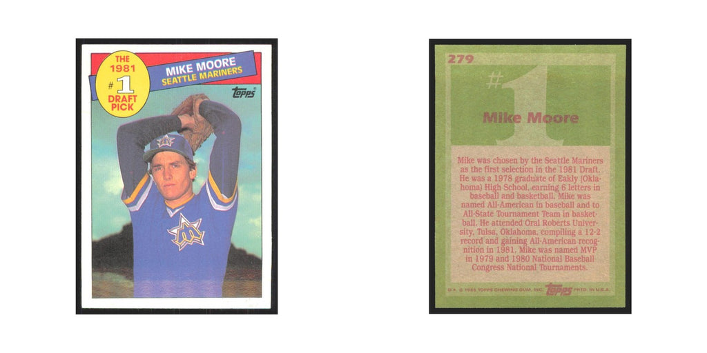 1985 Topps Mike Moore Mariners #279