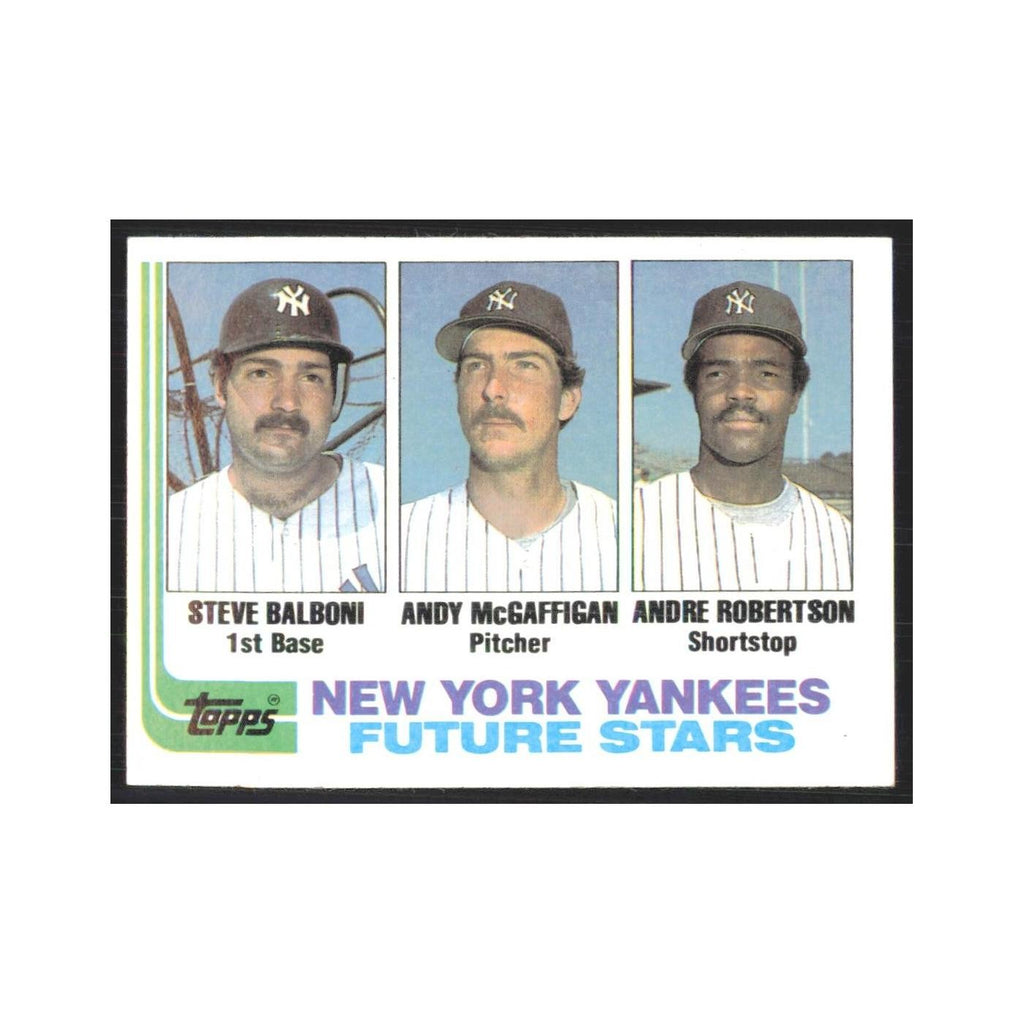 1982 Topps Balboni/McGaffigan/Robertson #83