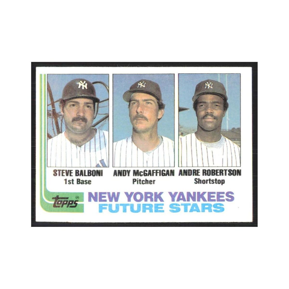 1982 Topps Balboni/McGaffigan/Robertson #83