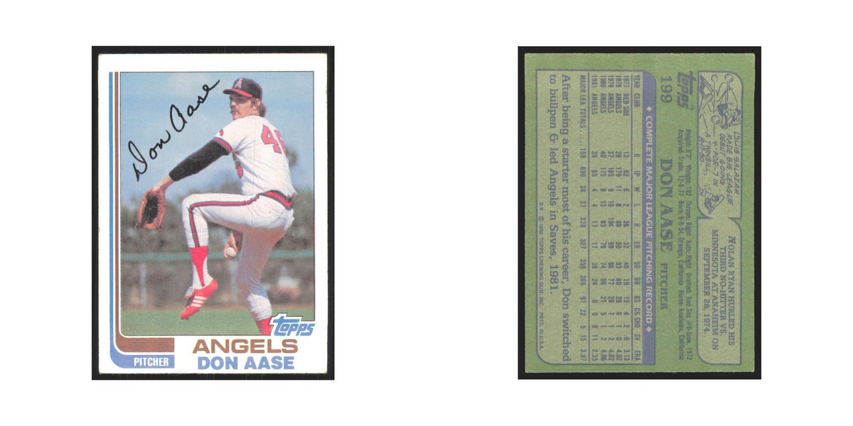 1982 Topps Don Aase Angels #199