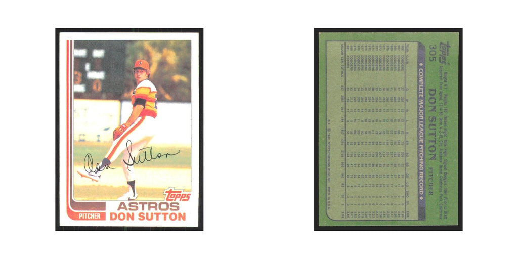 1982 Topps Don Sutton Astros #305