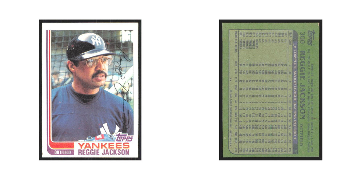 1982 Topps Reggie Jackson Yankees #300
