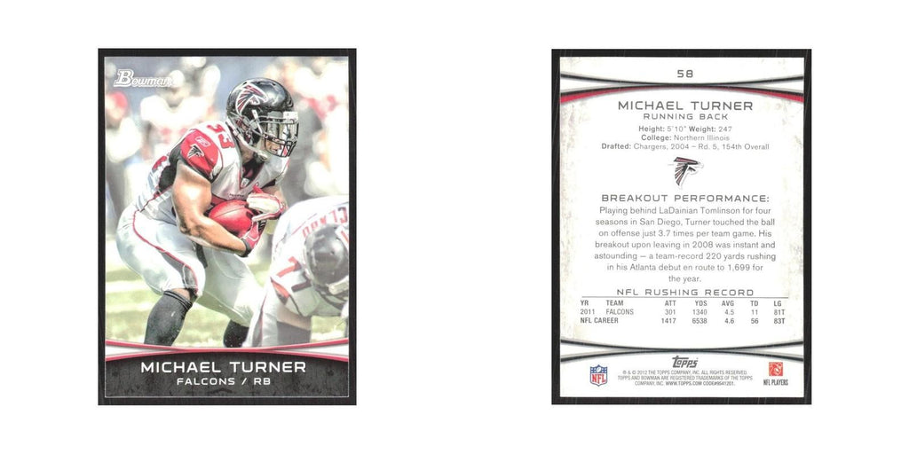 2012 Bowman Michael Turner Falcons #58