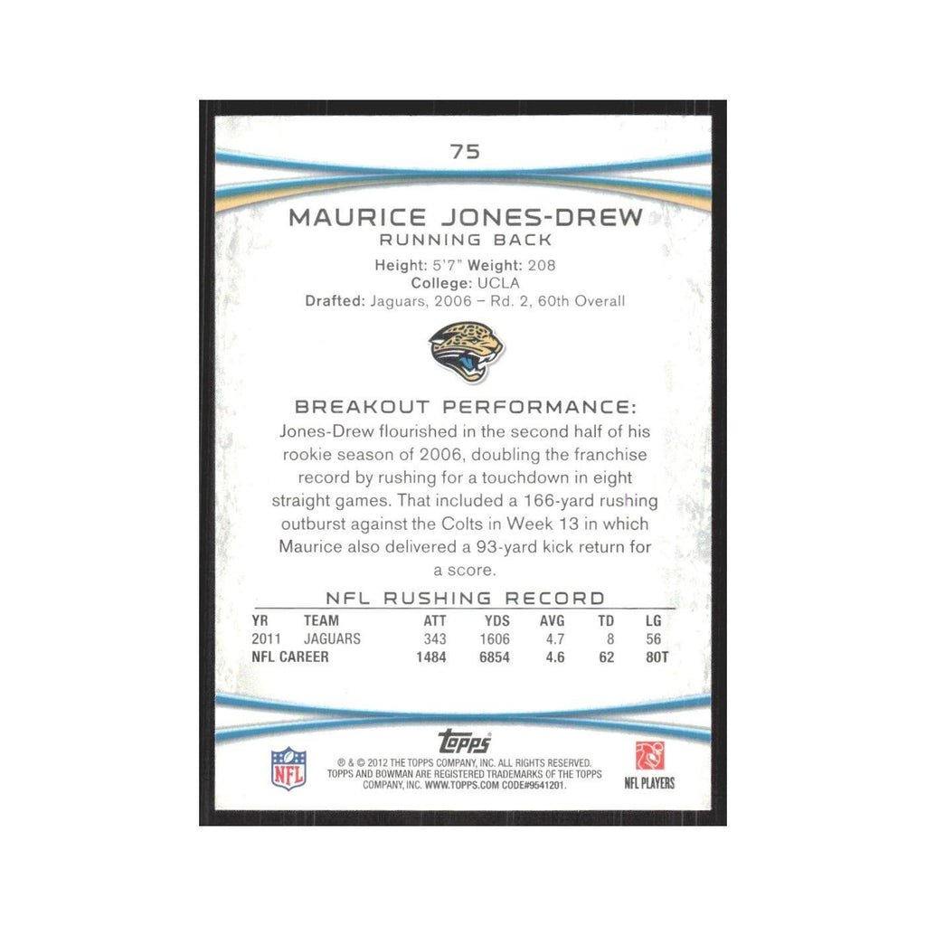 2012 Bowman Maurice Jones-Drew Jaguars #75