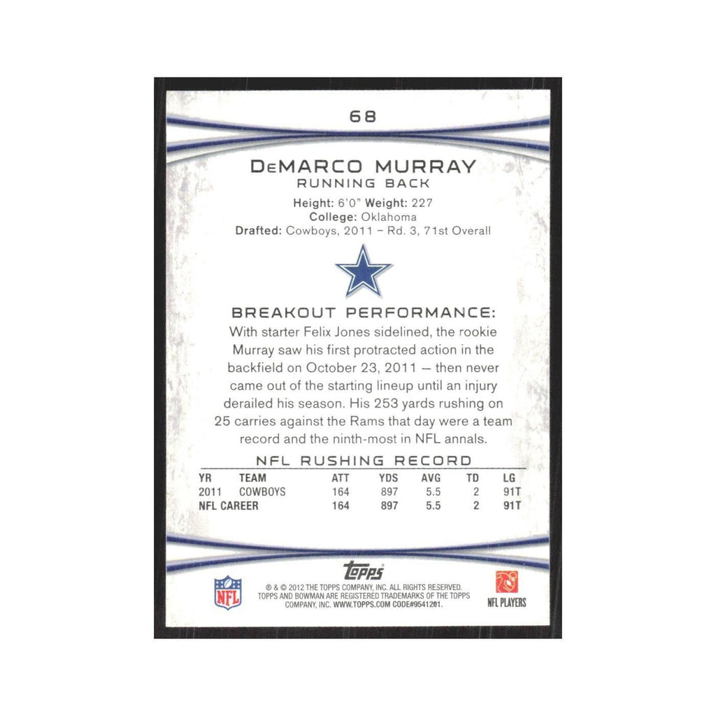 2012 Bowman DeMarco Murray Cowboys #68