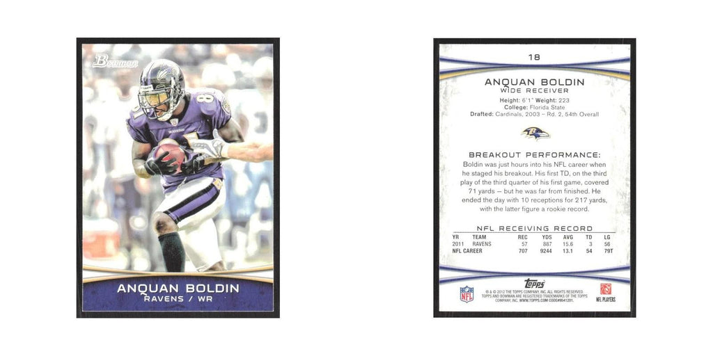 2012 Bowman Anquan Boldin Ravens #18