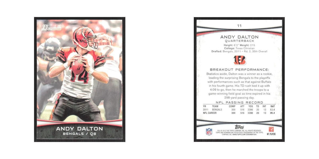 2012 Bowman Andy Dalton Bengals #11
