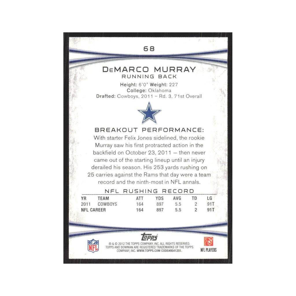 2012 Bowman DeMarco Murray Cowboys #68