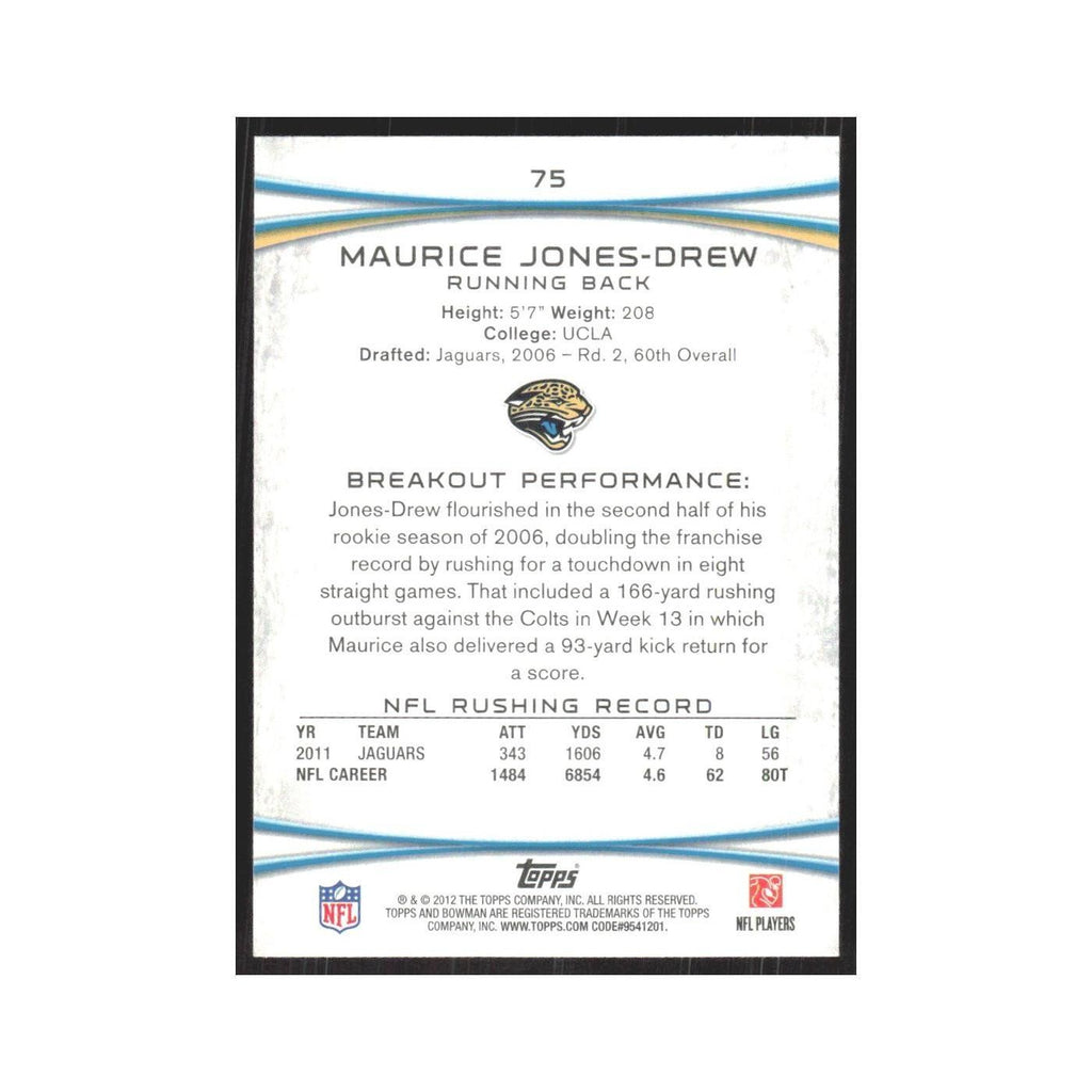 2012 Bowman Maurice Jones-Drew Jaguars #75