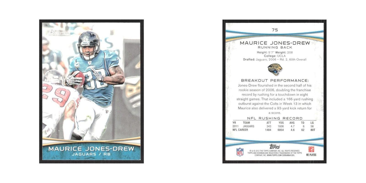 2012 Bowman Maurice Jones-Drew Jaguars #75