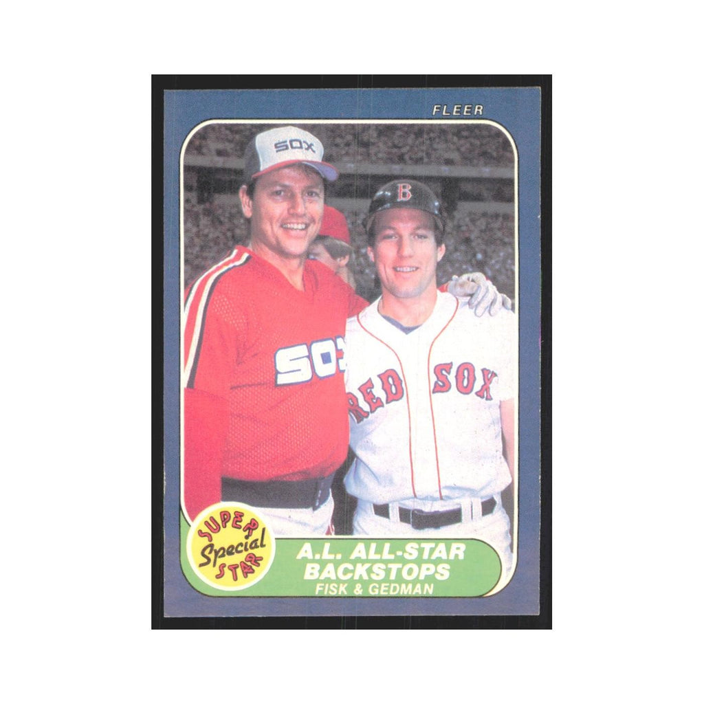 1986 Fleer Carlton Fisk/Rich Gedman #643
