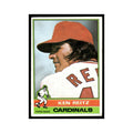 Ken Reitz 1976 Topps (damaged) #158 St. Louis Cardinals Baseball Card Poor