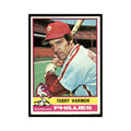 Terry Harmon 1976 Topps (damaged) #247 Philadelphia Phillies Baseball Card Poor