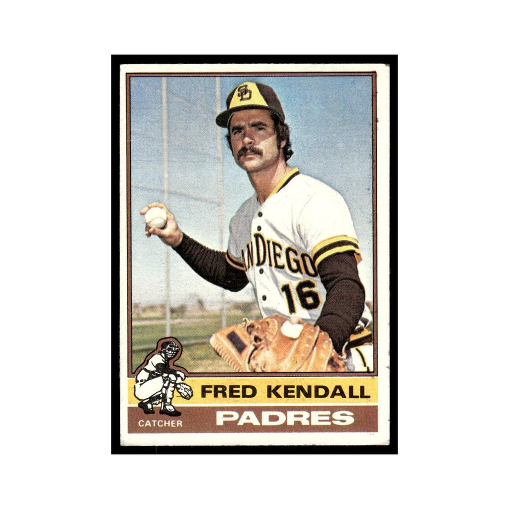 Fred Kendall 1976 Topps (damaged) #639 San Diego Padres Baseball Card Poor