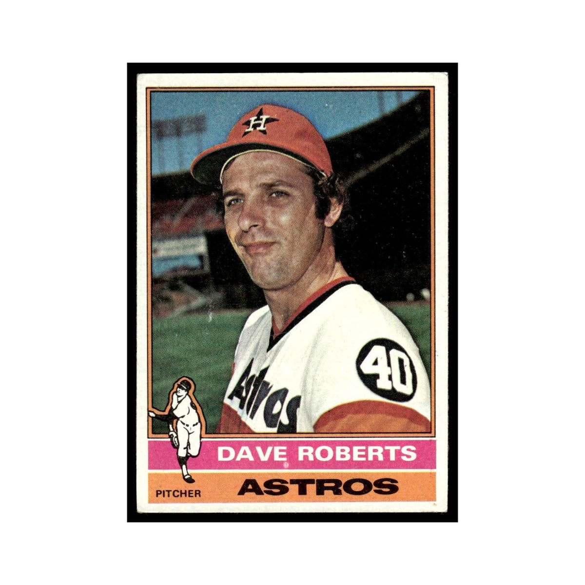 Dave Roberts 1976 Topps (damaged) #649 Houston Astros Baseball Card Poor