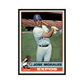 Jose Morales 1976 Topps (damaged) #418 Montreal Expos Baseball Card Poor