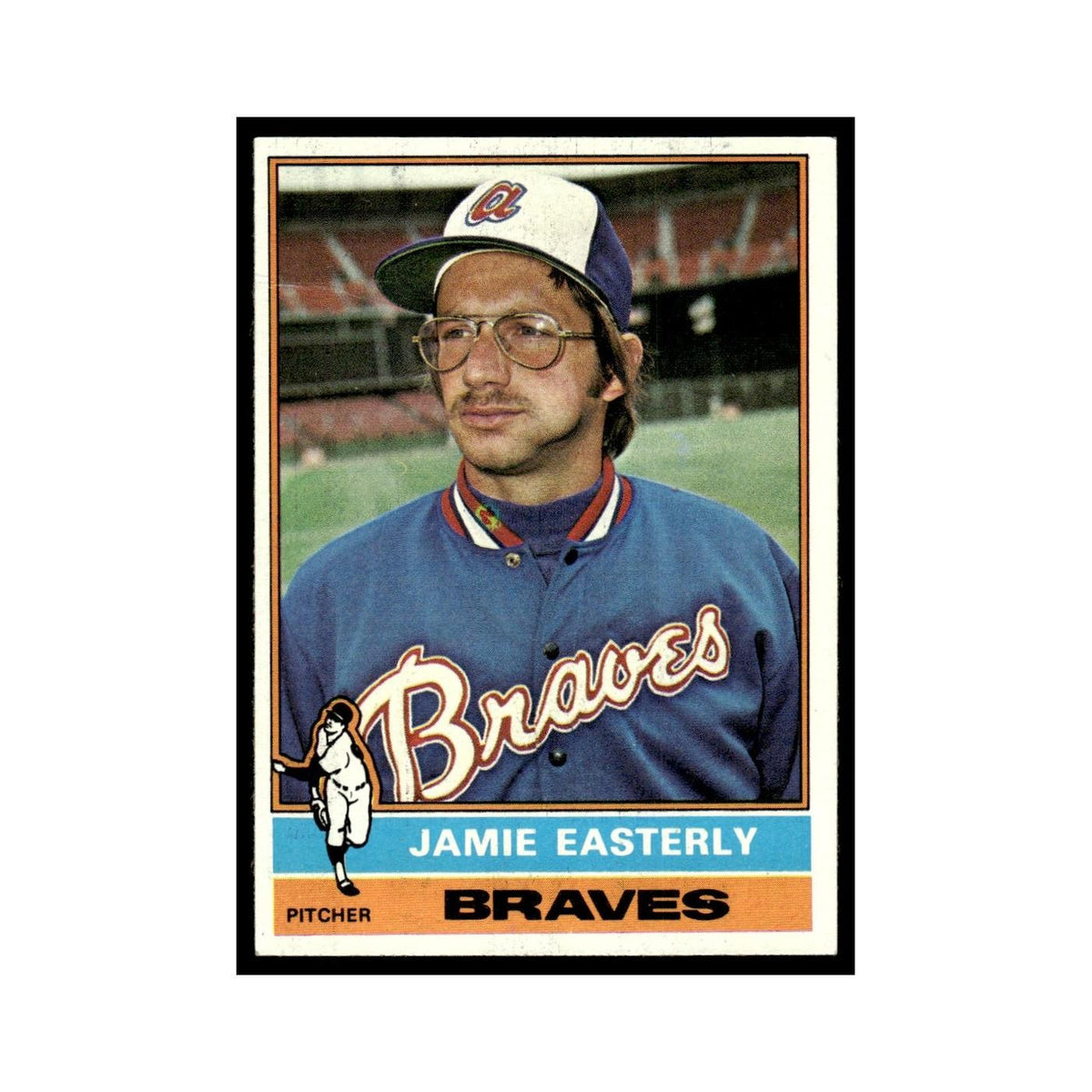 Jamie Easterly 1976 Topps (damaged) #511 Atlanta Braves Baseball Card Poor