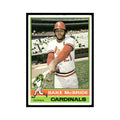 Bake McBride 1976 Topps (damaged) #135 St. Louis Cardinals Baseball Card Poor