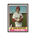 Dick Ruthven 1976 Topps (damaged) #431 Philadelphia Phillies Baseball Card Poor
