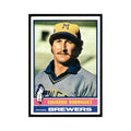 Eduardo Rodriguez 1976 Topps (damaged) #92 Milwaukee Brewers Baseball Card Poor