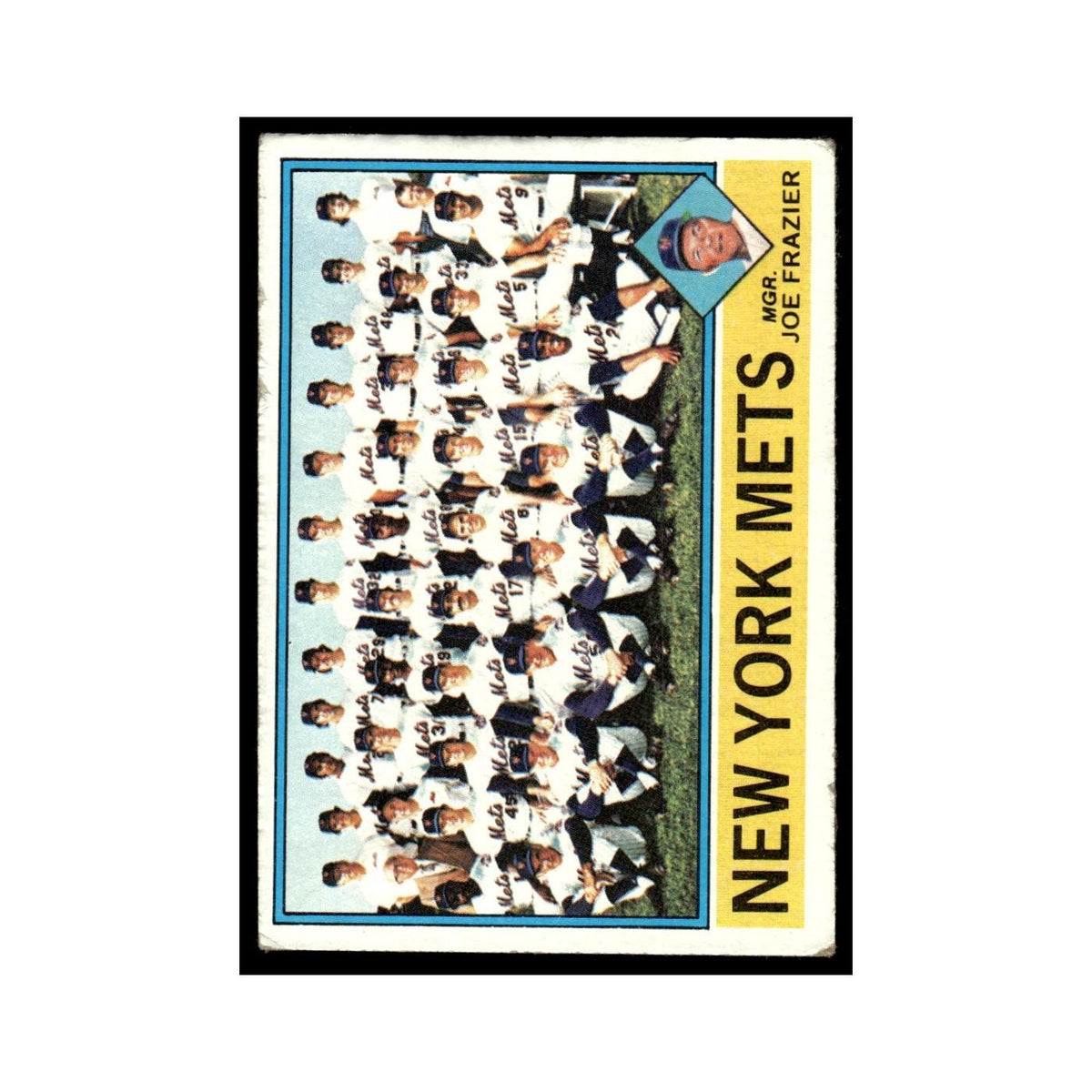 New York Mets - Joe Frazier 1976 Topps (damaged) #531 Baseball Card Poor