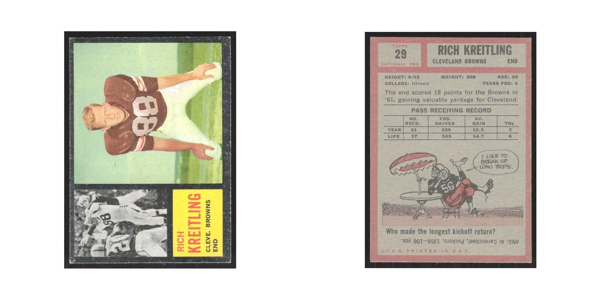 1962 Topps Rich Kreitling Browns #29