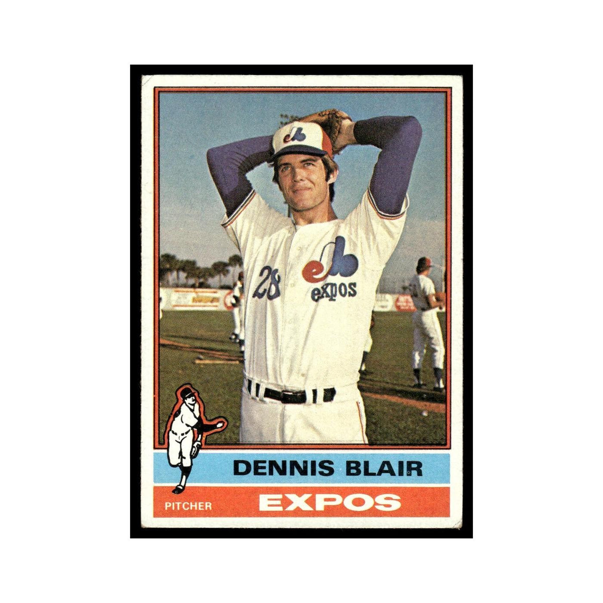 Dennis Blair 1976 Topps #642 Montreal Expos Baseball Card EX