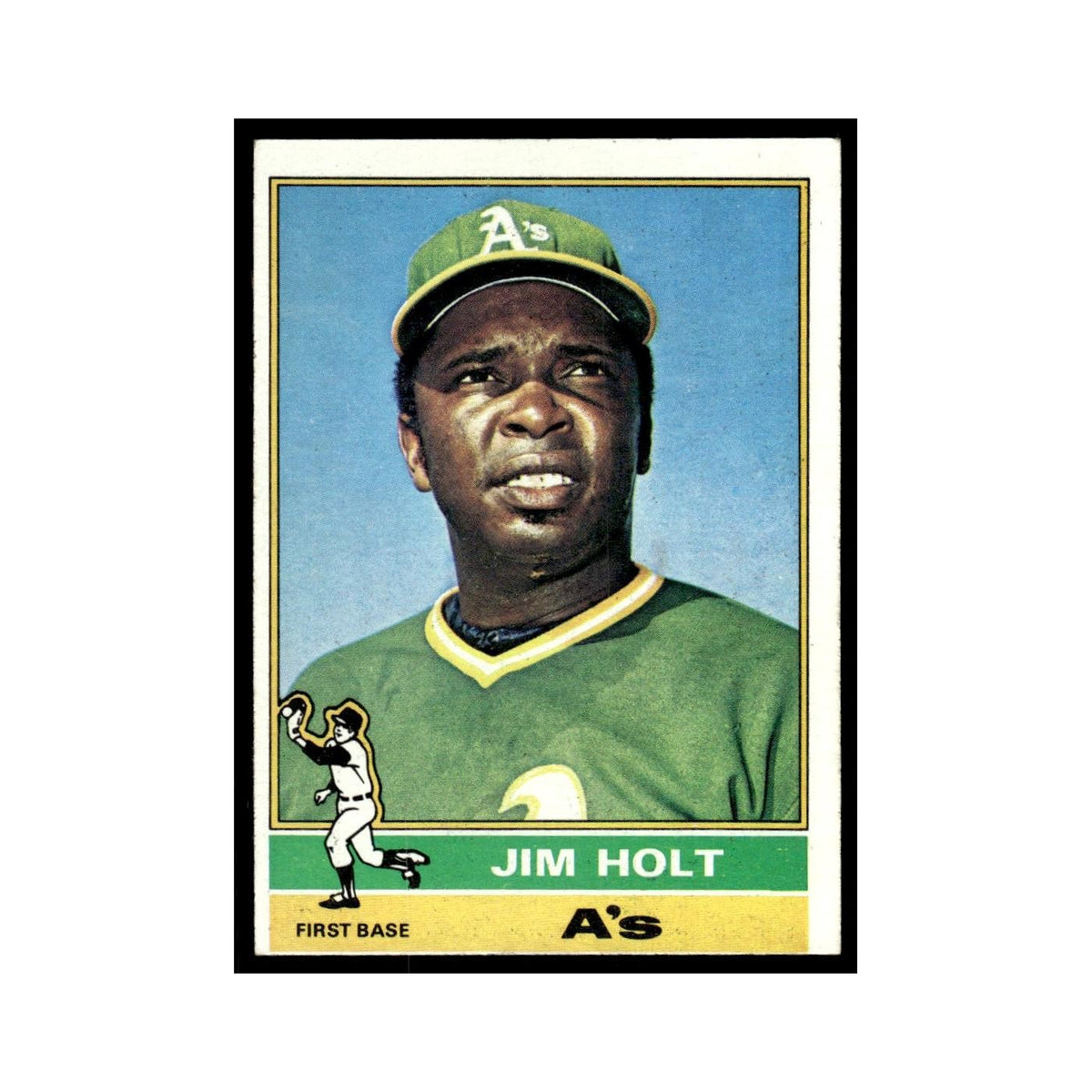 Jim Holt 1976 Topps #603 Oakland Athletics Baseball Card EX