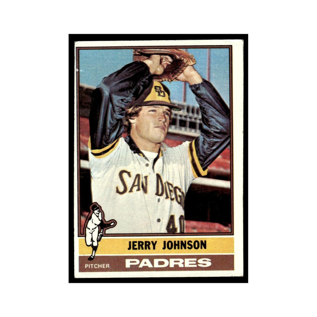 Jerry Johnson 1976 Topps #658 San Diego Padres Baseball Card EX