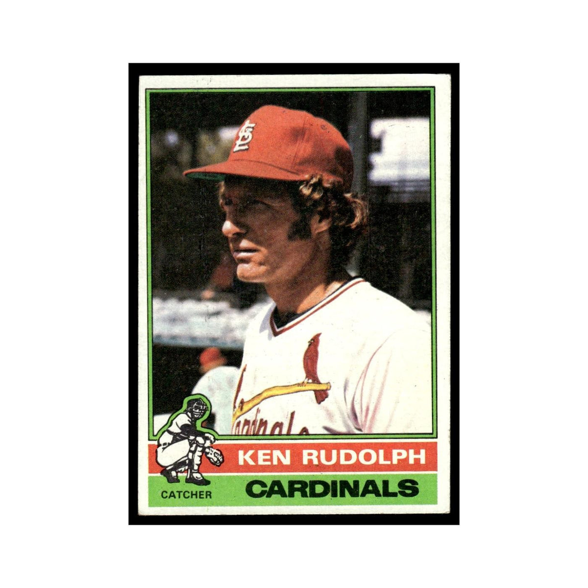 Ken Rudolph 1976 Topps #601 St. Louis Cardinals Baseball Card EX