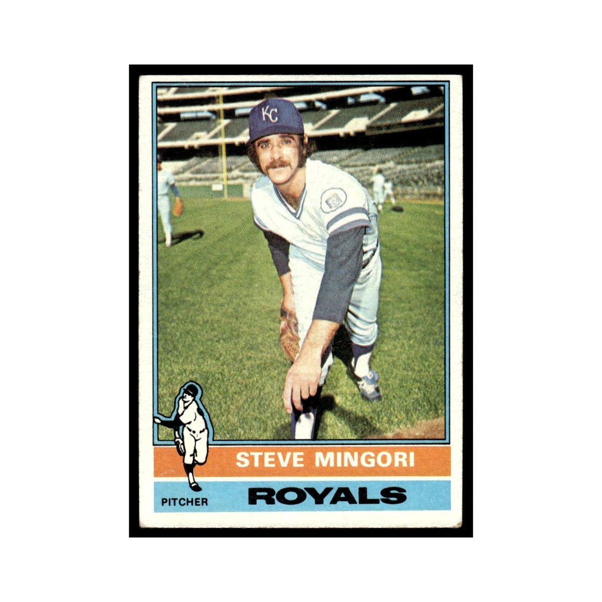 Steve Mingori 1976 Topps #541 Kansas City Royals Baseball Card EX