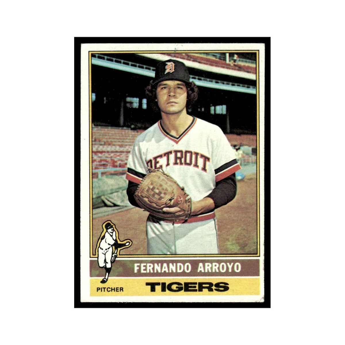 Fernando Arroyo Rookie 1976 Topps #614 Detroit Tigers Baseball Card EX
