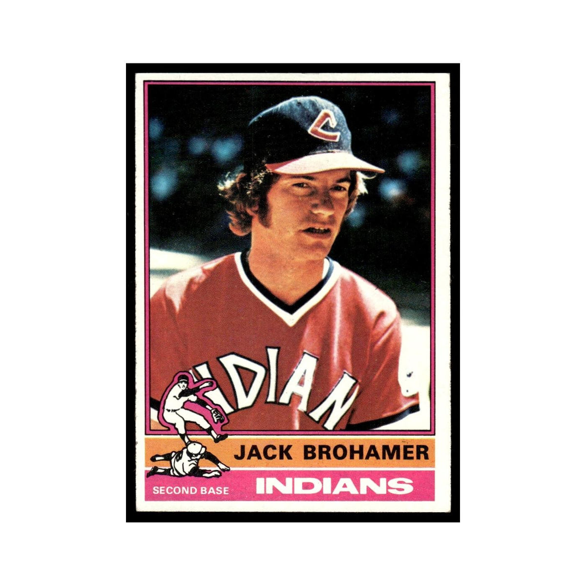 Jack Brohamer 1976 Topps #618 Cleveland Indians Baseball Card EX
