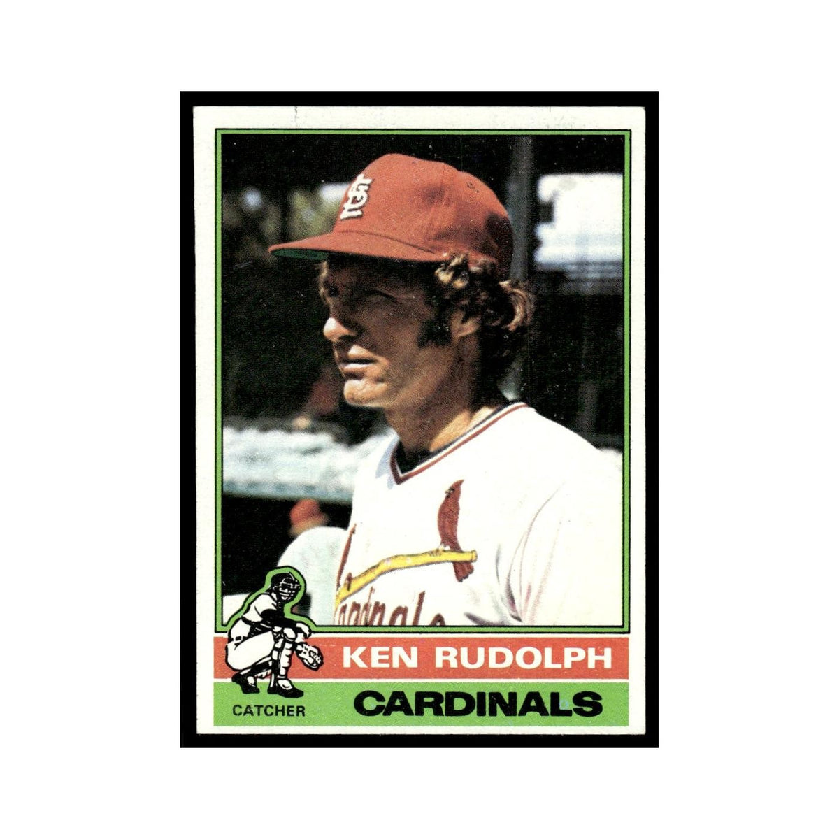 Ken Rudolph 1976 Topps #601 St. Louis Cardinals Baseball Card EX