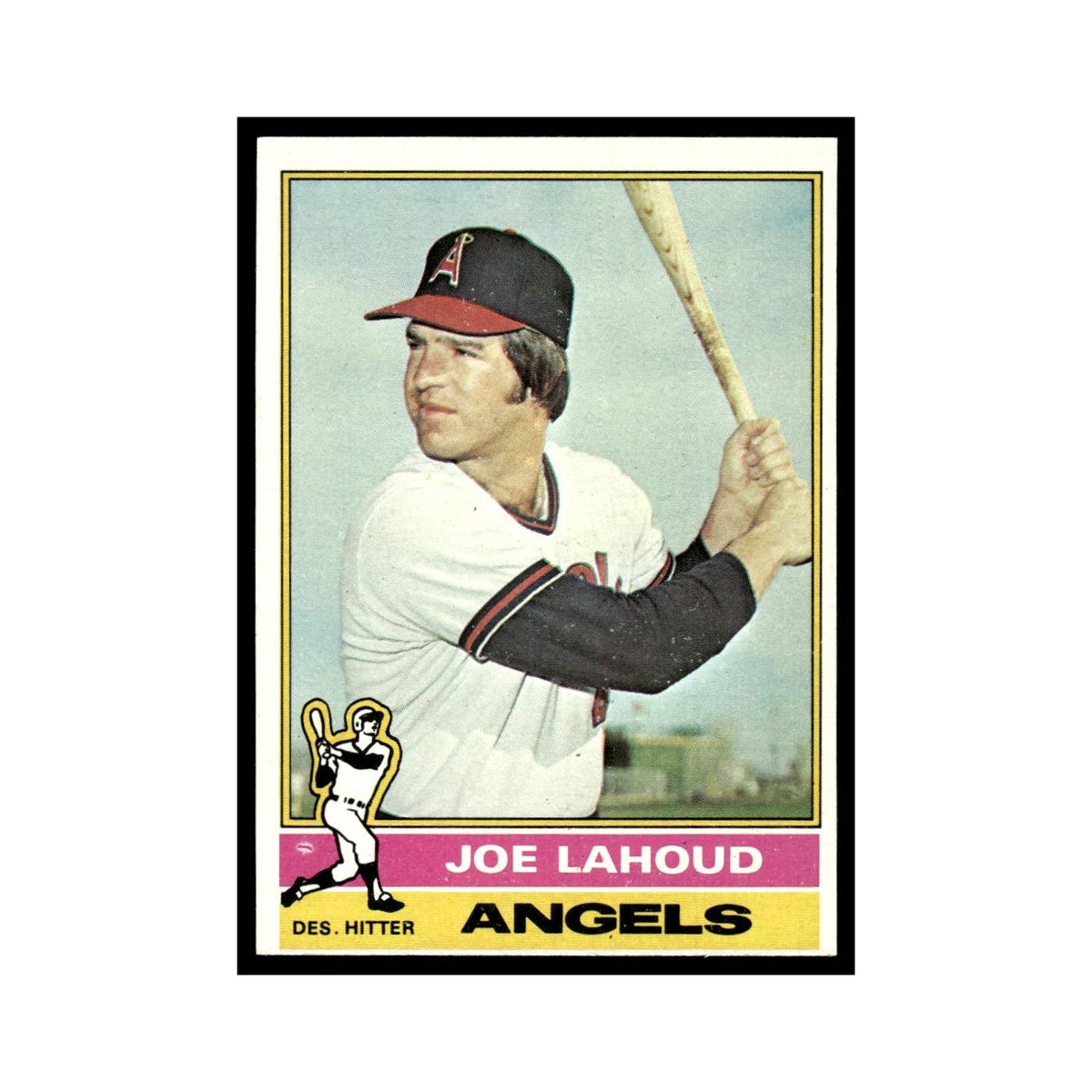 Joe Lahoud 1976 Topps #612 California Angels Baseball Card EX