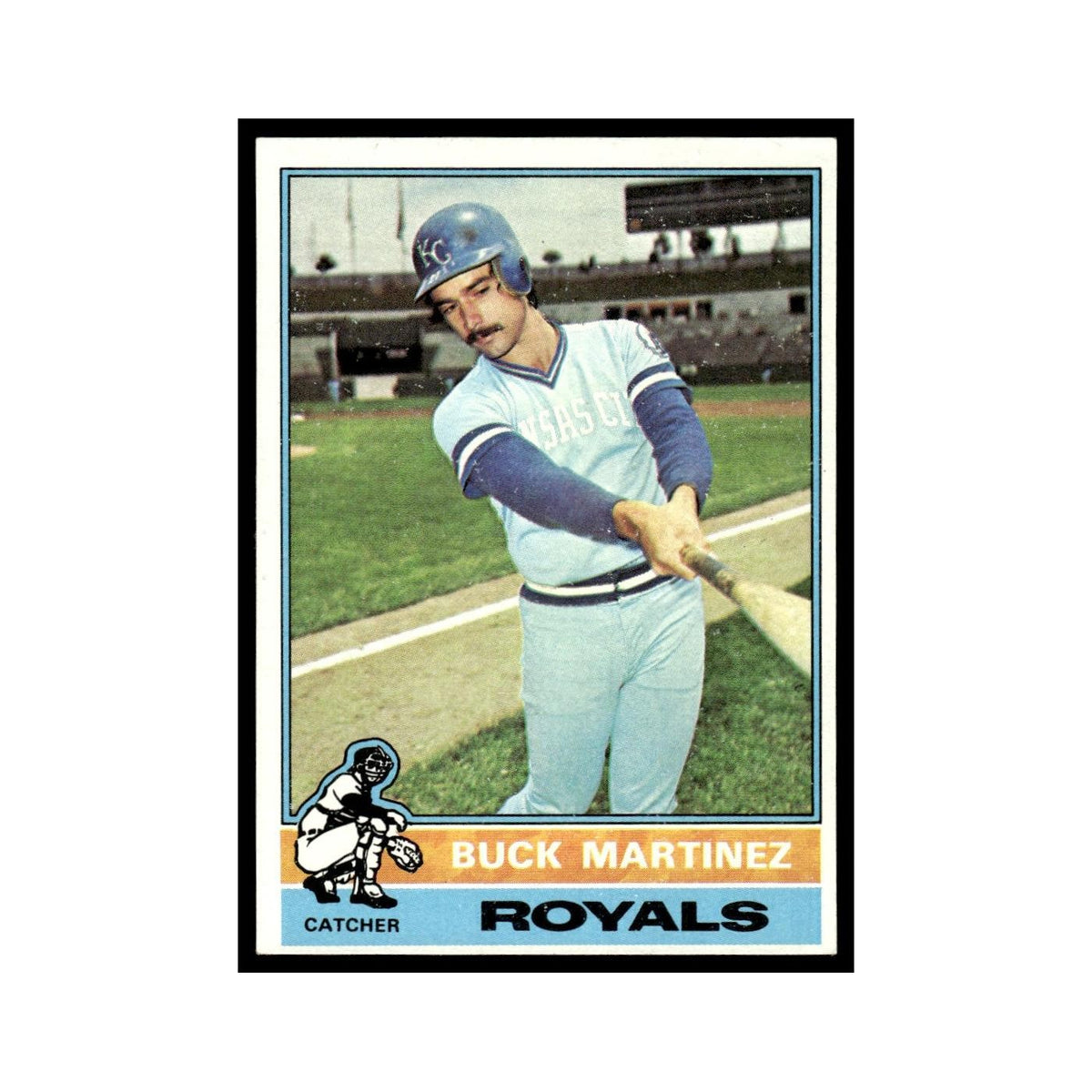Buck Martinez 1976 Topps #616 Kansas City Royals Baseball Card EX