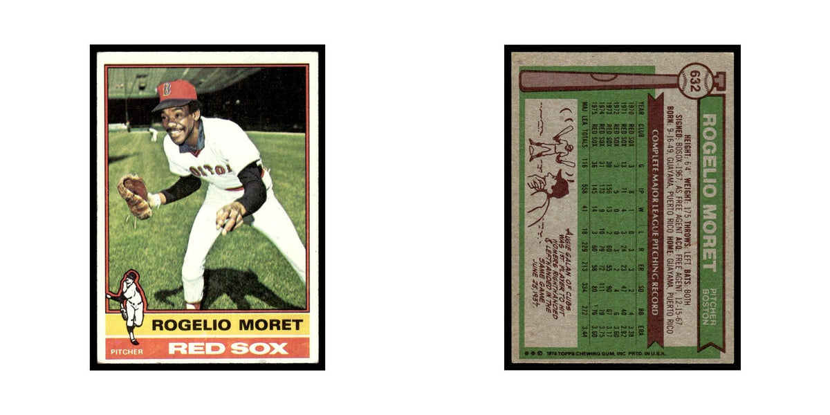 Rogelio Moret 1976 Topps #632 Boston Red Sox Baseball Card EX