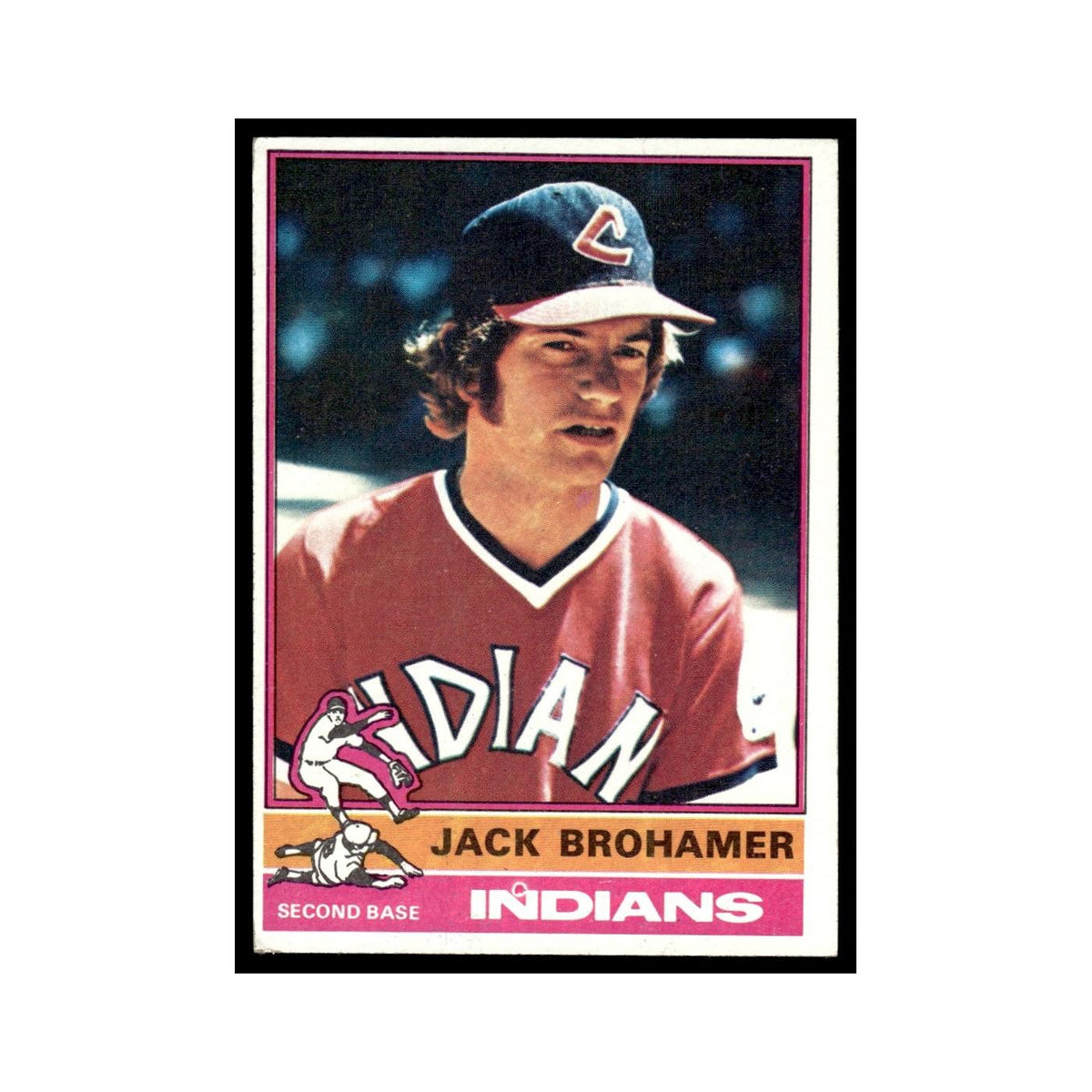Jack Brohamer 1976 Topps #618 Cleveland Indians Baseball Card EX