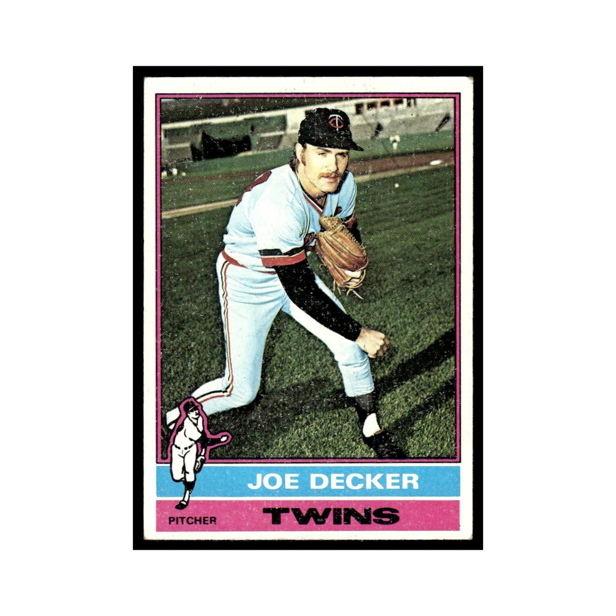 Joe Decker 1976 Topps #636 Minnesota Twins Baseball Card EX