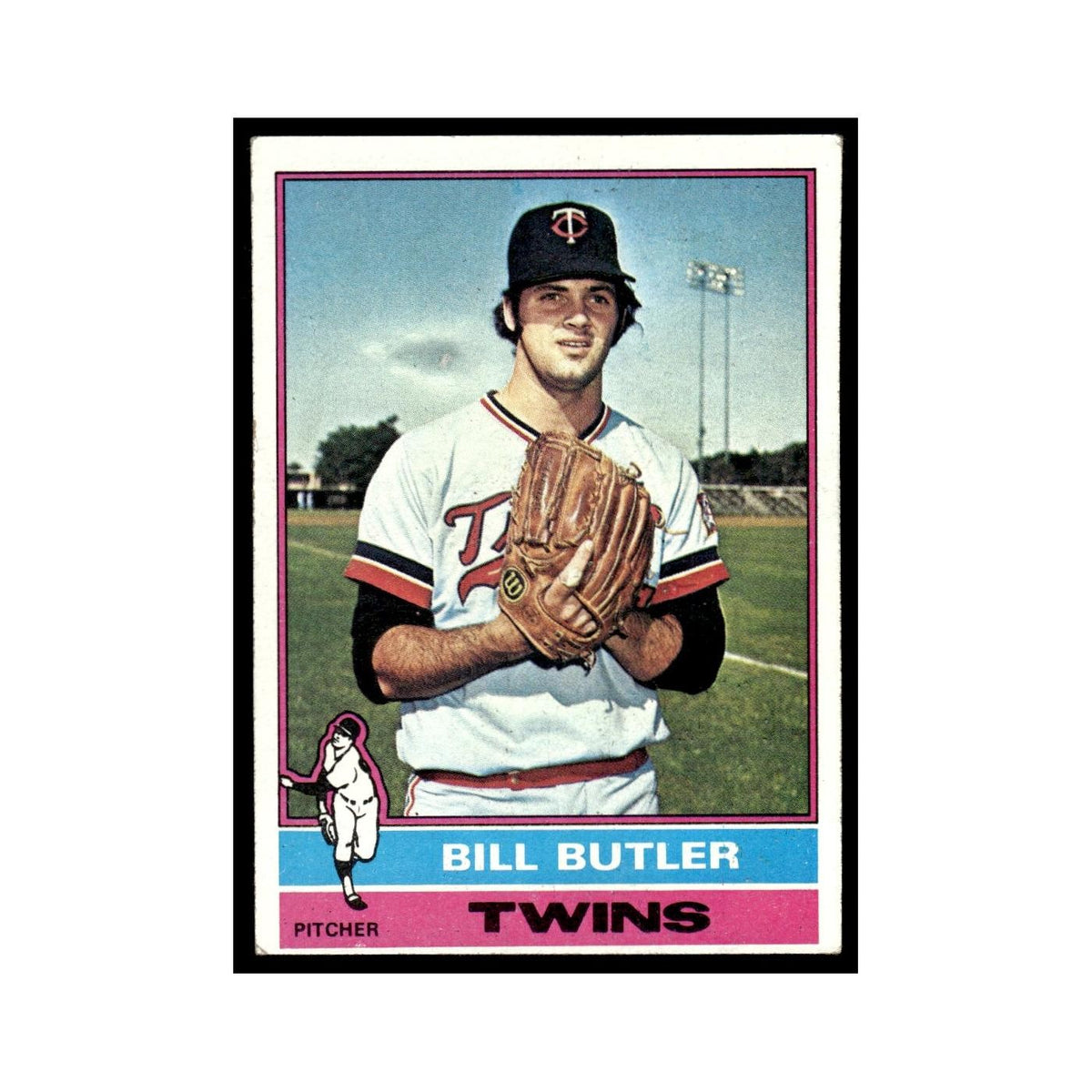 Bill Butler 1976 Topps #619 Minnesota Twins Baseball Card EX