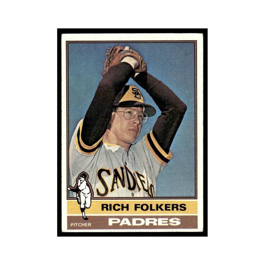 Rich Folkers 1976 Topps #611 San Diego Padres Baseball Card EX