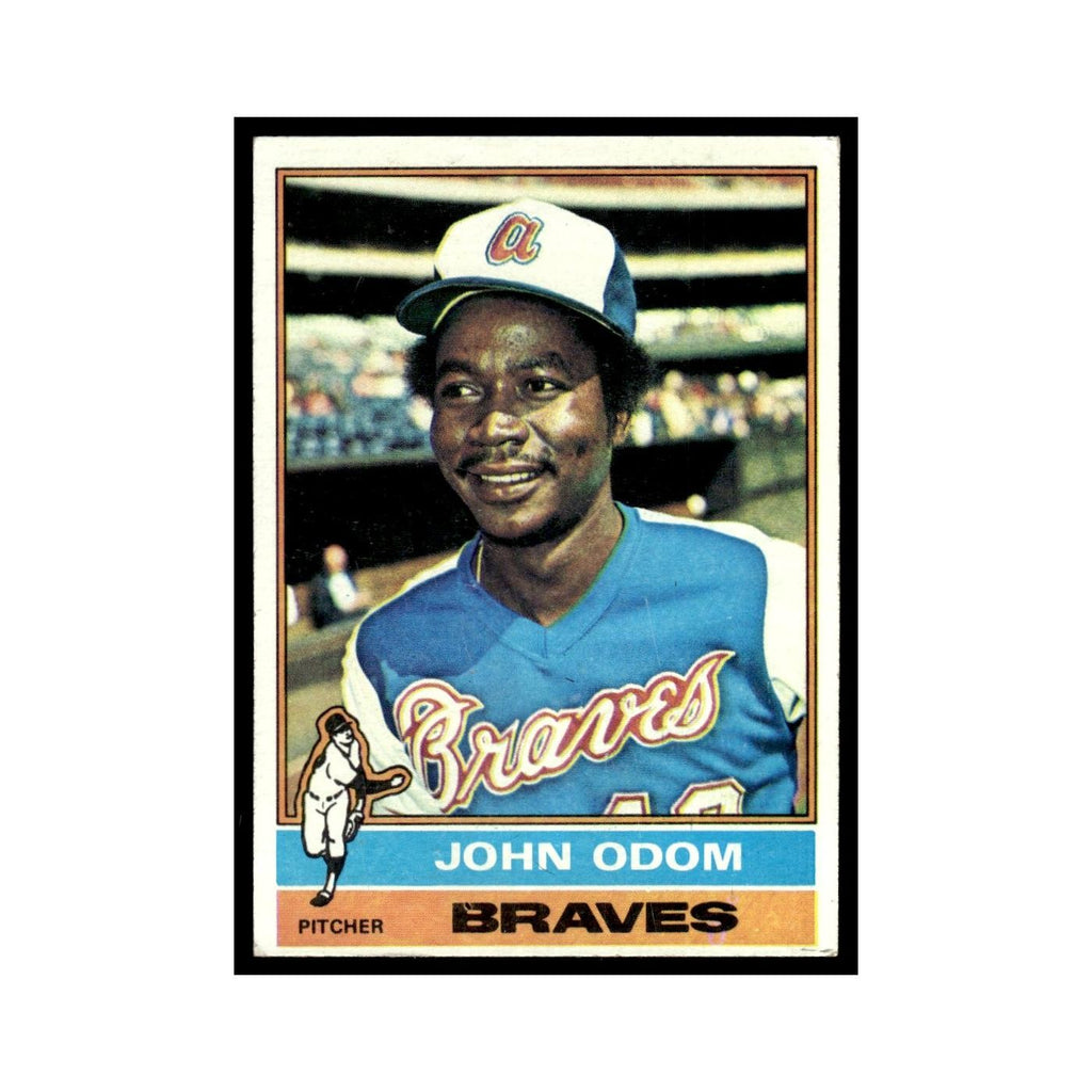 Johnny Odom 1976 Topps #651 Atlanta Braves Baseball Card EX