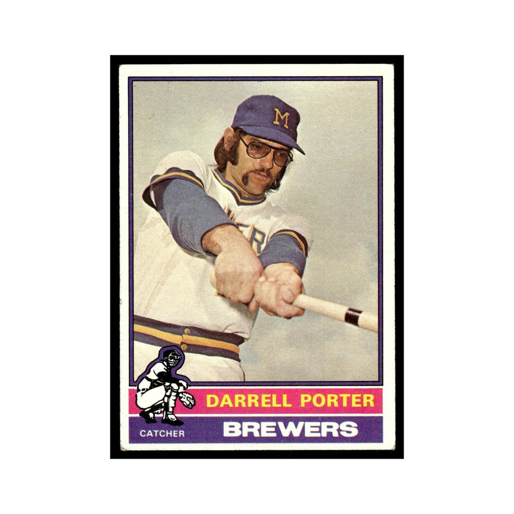 Darrell Porter 1976 Topps #645 Milwaukee Brewers Baseball Card EX