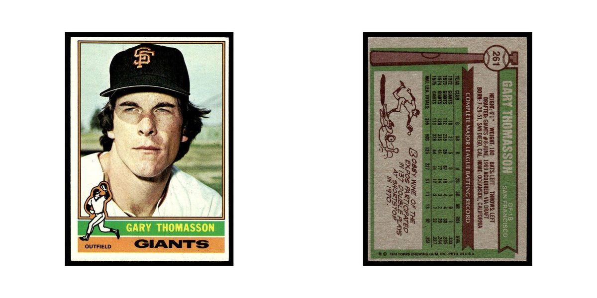 Gary Thomasson 1976 Topps #261 San Francisco Giants Baseball Card EX