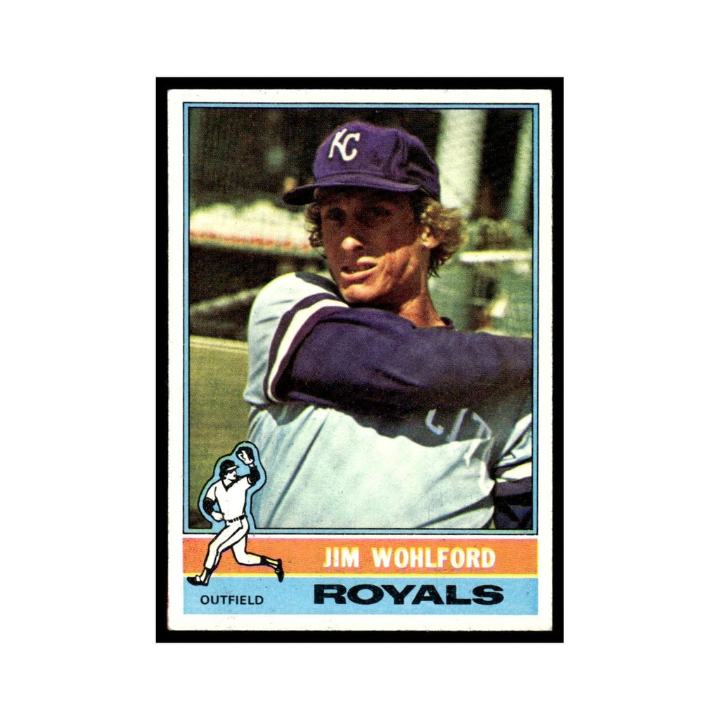 Jim Wohlford 1976 Topps #286 Kansas City Royals Baseball Card EX